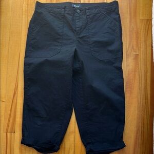 Black Capris Casual Pants